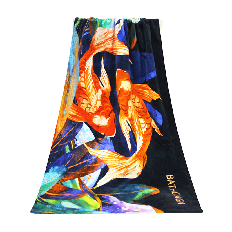 Pamut digitális nyomtatású fürdőlepedők