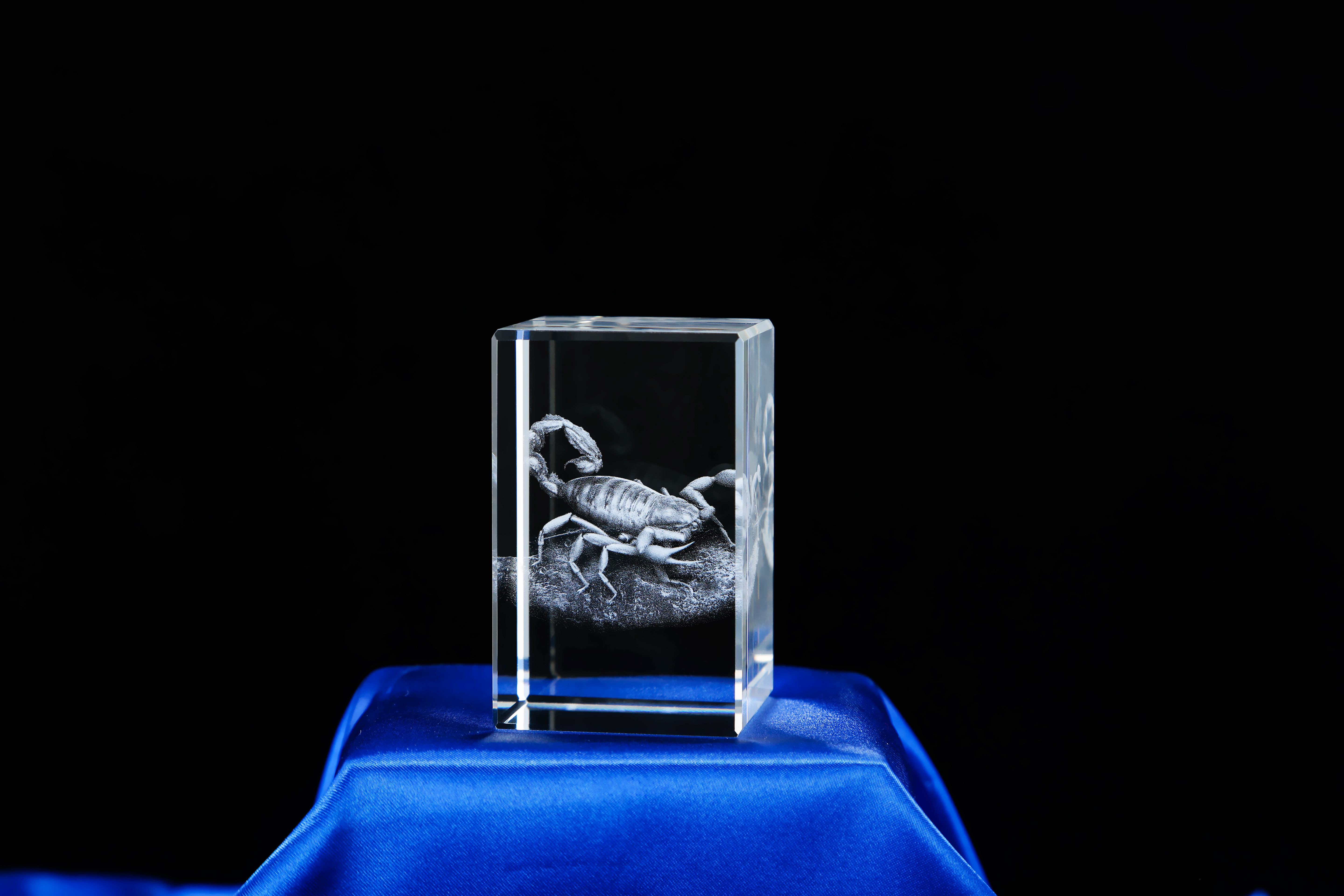 Cheap Gifts Scorpion Animals 3d Laser Engraved Crystal Cube