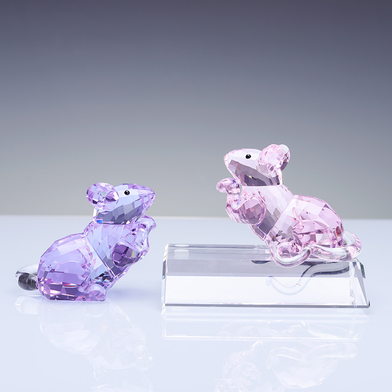 Crystal Mouse Cute Small Animal Living Room Decoration Gift for Friends Birthday Gift Customizable Wholesale High Quality