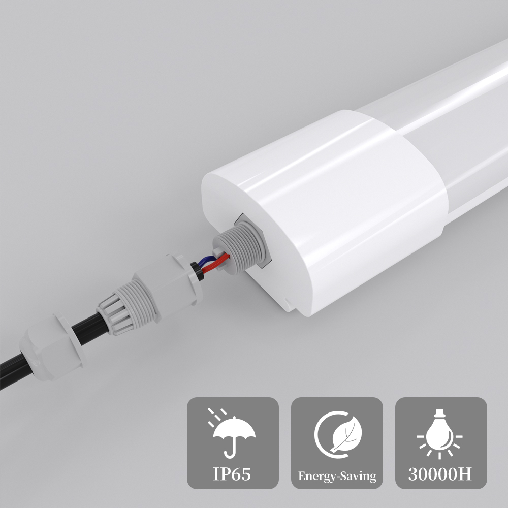 Linkable Cabinet Light for Garage, Kitchen, Bathroom, 2ft, 4ft White Color,PC Triproof Light