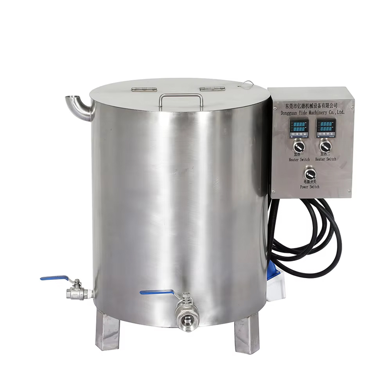 YD Popular Mixing Tank Heater Pot Candle Equipment Soy Wax Machine Double Layers SS304 Color Fragrance Oil 150KG Factory Price supplier