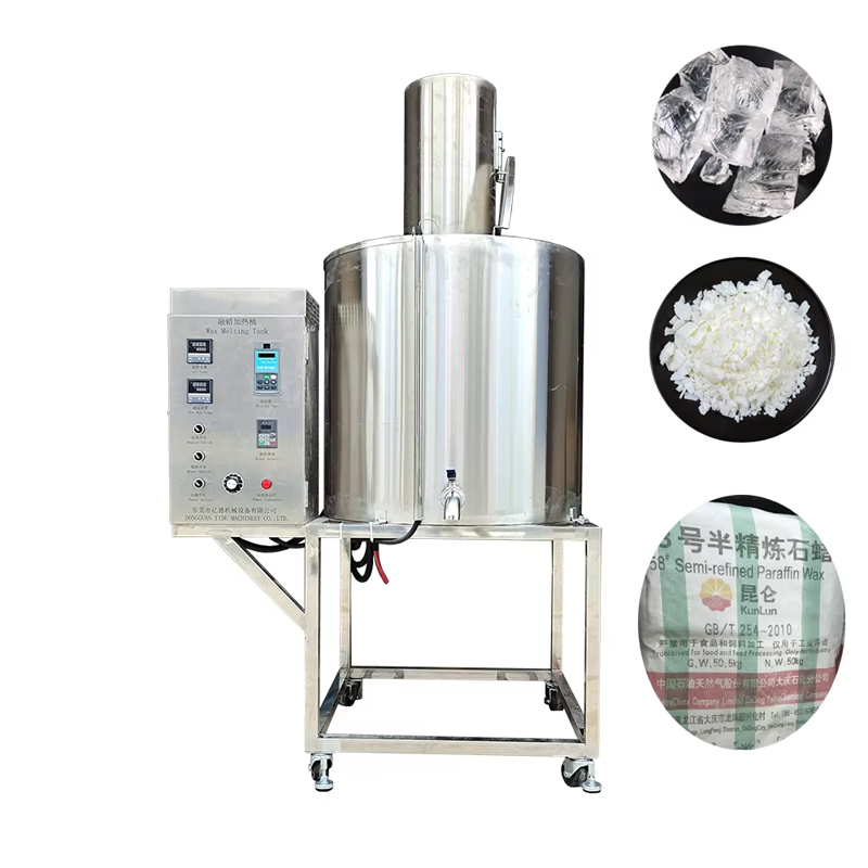 Safe and Fast Heating Automatic Stainless Steel Thermally-insulated Double-walled Wax Melting Tank 2000L for Wax Candle manufacture