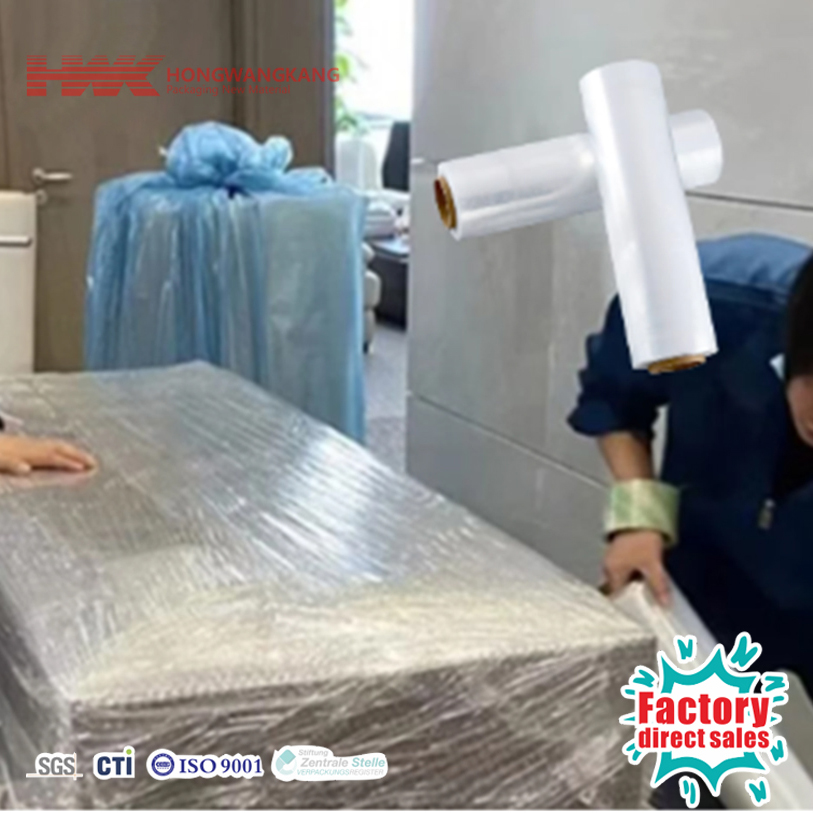 HWK Factory Custom Stretch Film Roll Premium Transparent Packaging Film for Automatic Packaging Machines