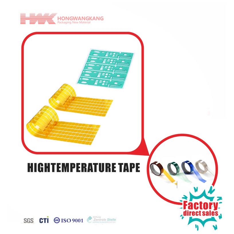 HWK Factory Custom Die Cut High Temperature Tape, Heat Resistant Adhesive Tape for Electronics