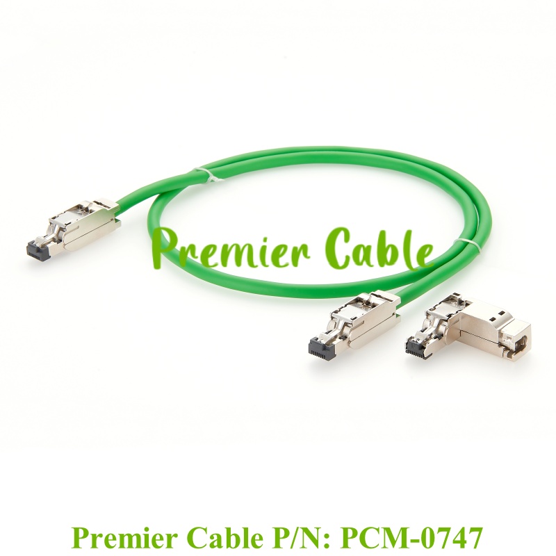 Câble Ethernet industriel mâle RJ45 8P4C pour Profinet et EtherCAT