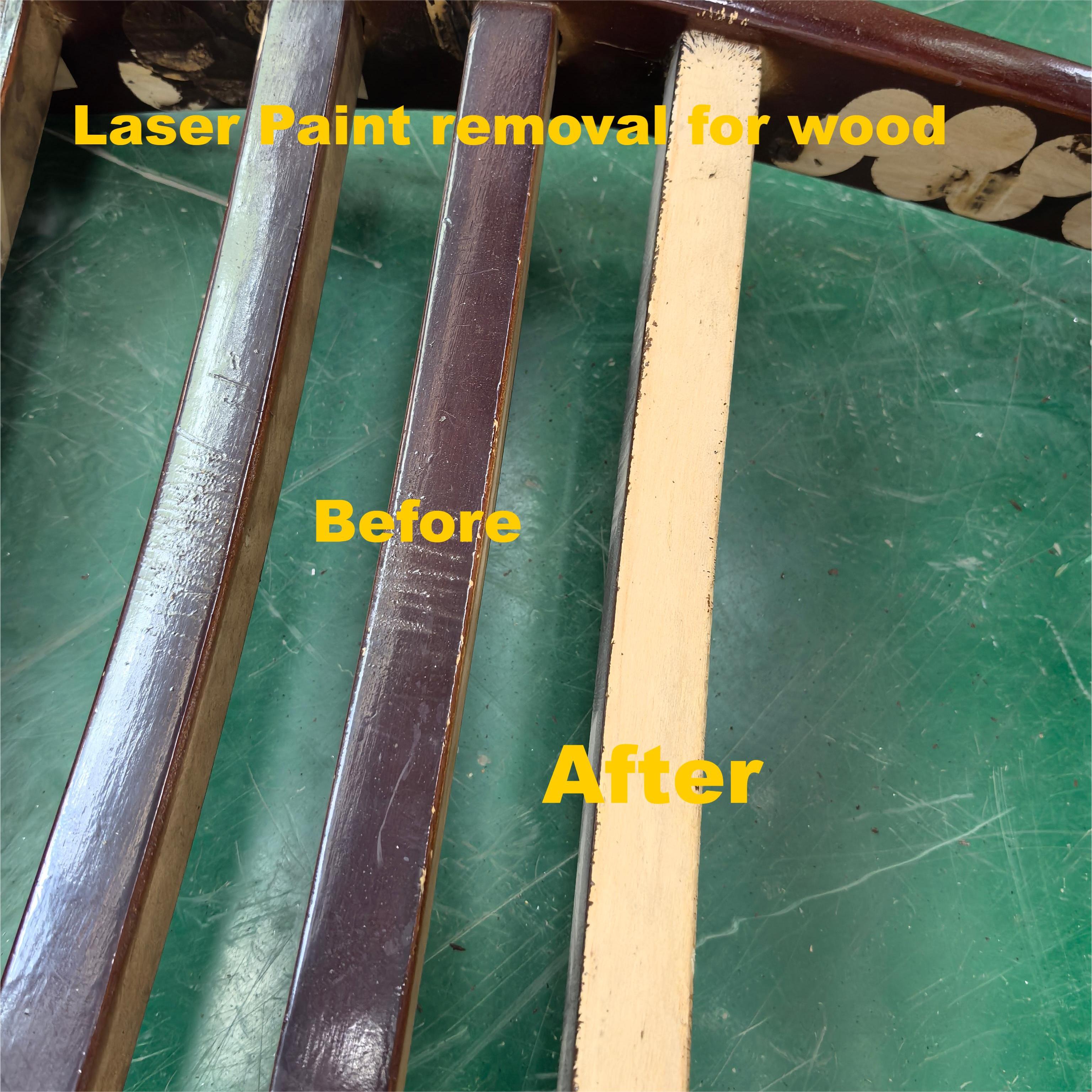 Pulse Laser Cleaning Machine for Paint removal from wood