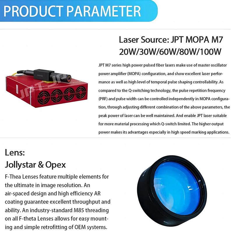 JPT Mopa M7 Laser Marking machine manufacture