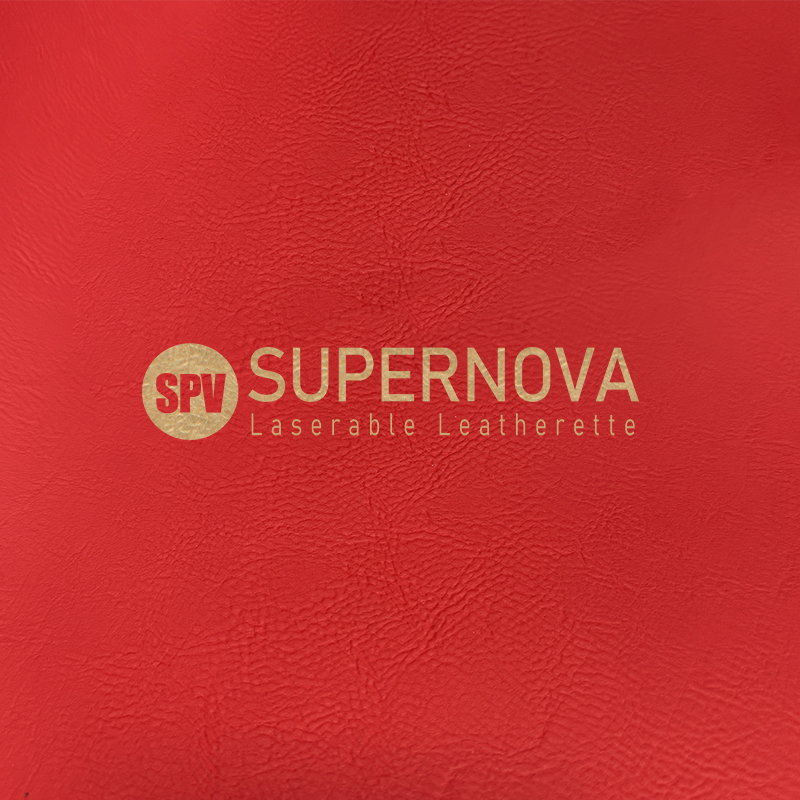 גיליון עור עשה יד ליזר אדום/זהב