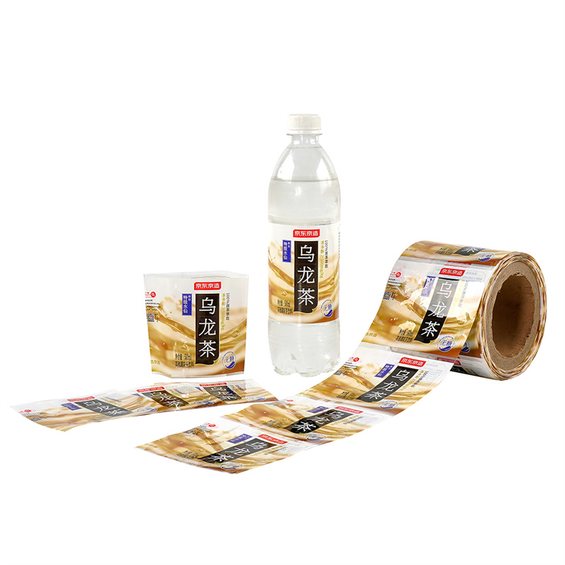 ملصق تغليف حراري من مادة PVC مع شعار مطبوع للعلب المعدنية