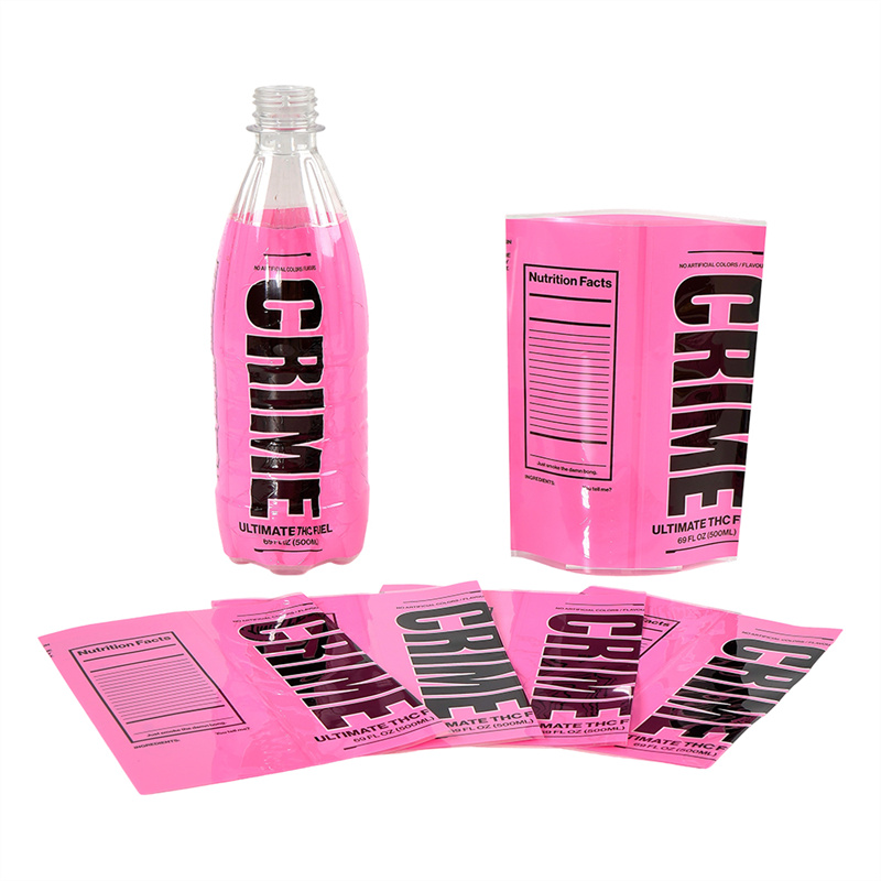 فيلم ملصقات التقلص الحراري قابل للتخصيص، مناسب لأي نوع من الزجاجات