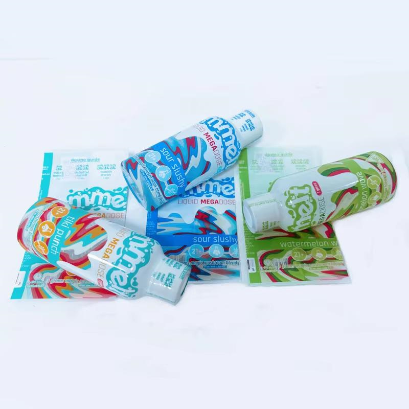 Reka Bentuk Diubahsuai Cetakan Gulungan Filem Mengecut PVC/PET untuk Botol Minuman Jus Beralkohol Tin Anggur