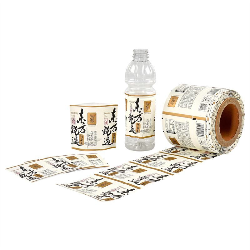 Högupplöst värme-krympplastetikett, anpassad färg, livlig varumärkeslogotyp som inte bleknar