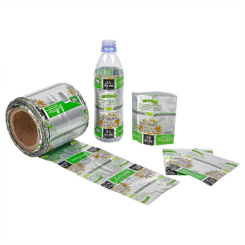 Handelsmerk PET PVC mineraalwater sapdrank bottel krimp-etiket