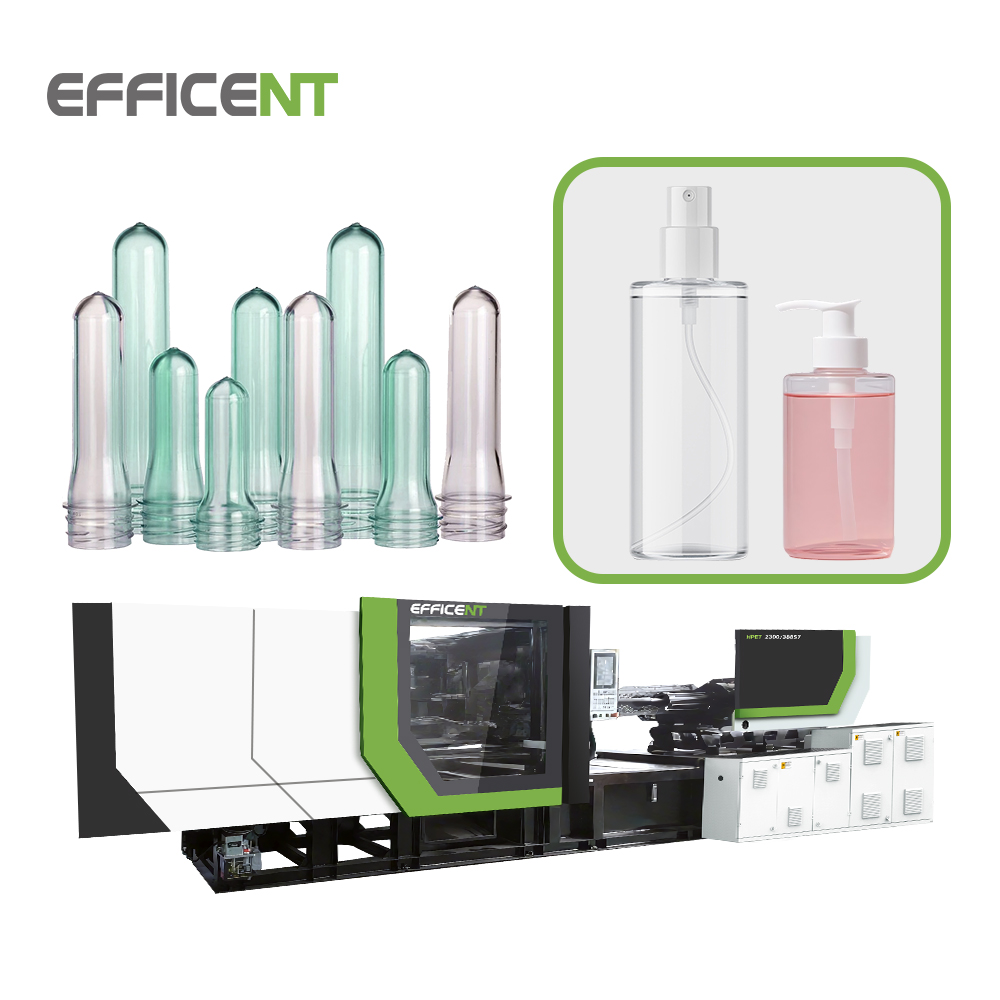 Machine de fabrication de préformes en plastique PET automatique complète pour bouteilles cosmétiques - Machine à mouler par injection de préformes PET plastiques