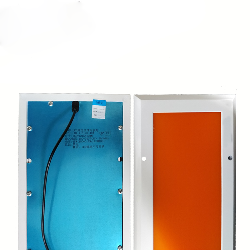 LED sariq chiroq panel chiroqi, ultrabinafsha nurlarga qarshi yassi panel chiroqi, blik chiqarmaydigan ekran aluminiy gusset plastinkasi chiroqi, laboratoriya uchun toza chiroq jihozlari