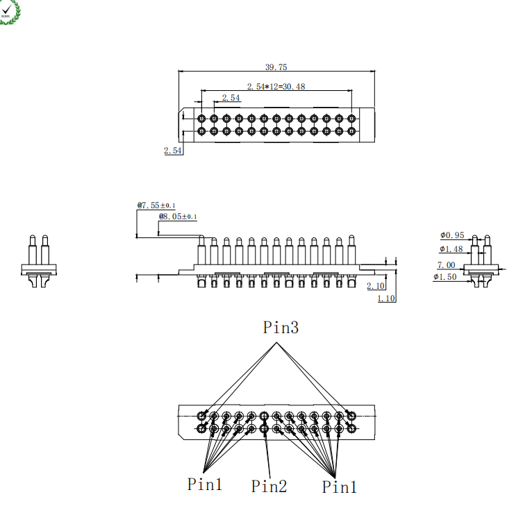 26 Position Contact Pad Connectors With Pogo Pin Port 12v 5amps  supplier