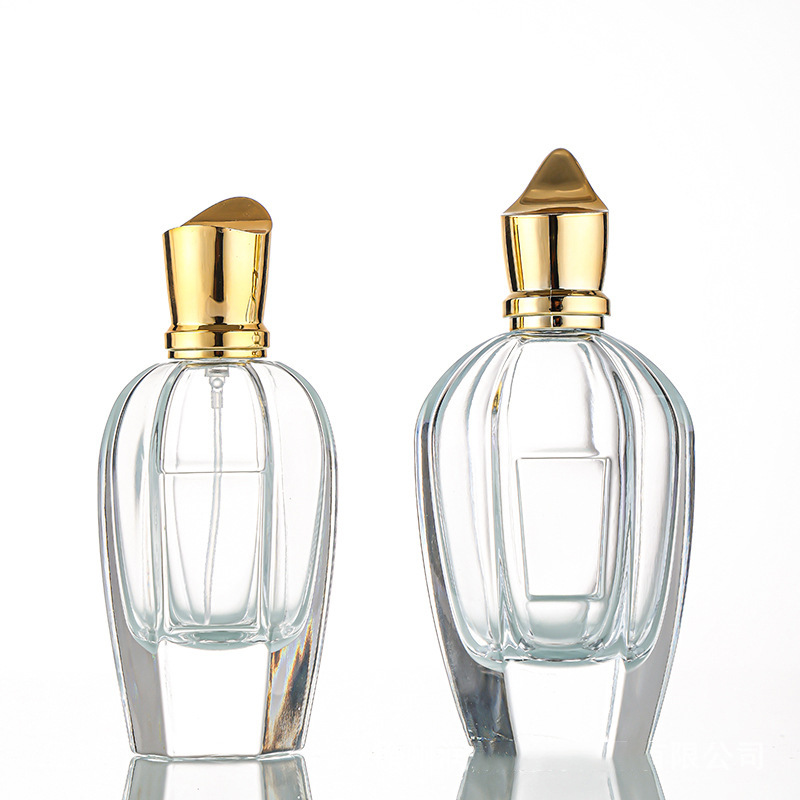 30ml 100ml Sticlă de Parfum din Steață cu Cap de Aur