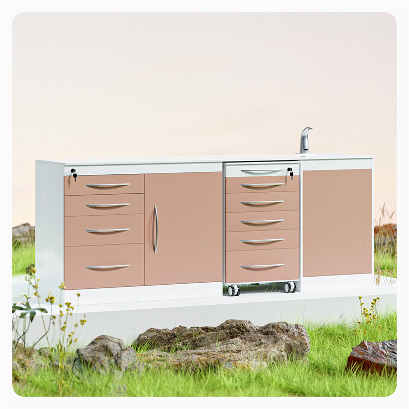 Gaveta de Armário Dentário Móvel Bancada de Trabalho Dentária com Armário Armário para Clínica Dentária