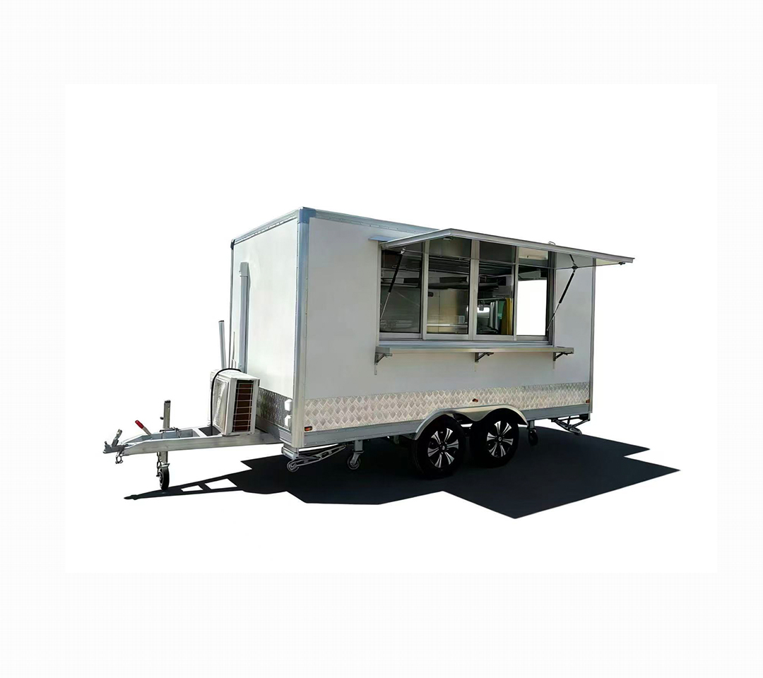 MAICHE SL-6Z Customizovaný Bílý Mobilní Čtvercový Chips Fried Chicken Drinks Food Trailer Fast Food Truck