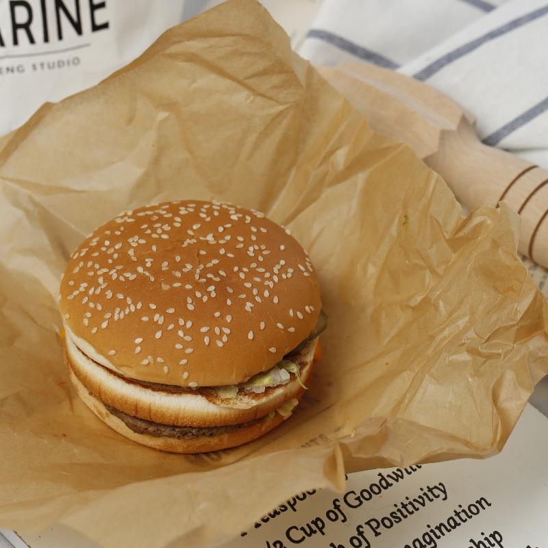 Kertas Anti Tembus Minyak Coklat Alami untuk Pembungkus Makanan