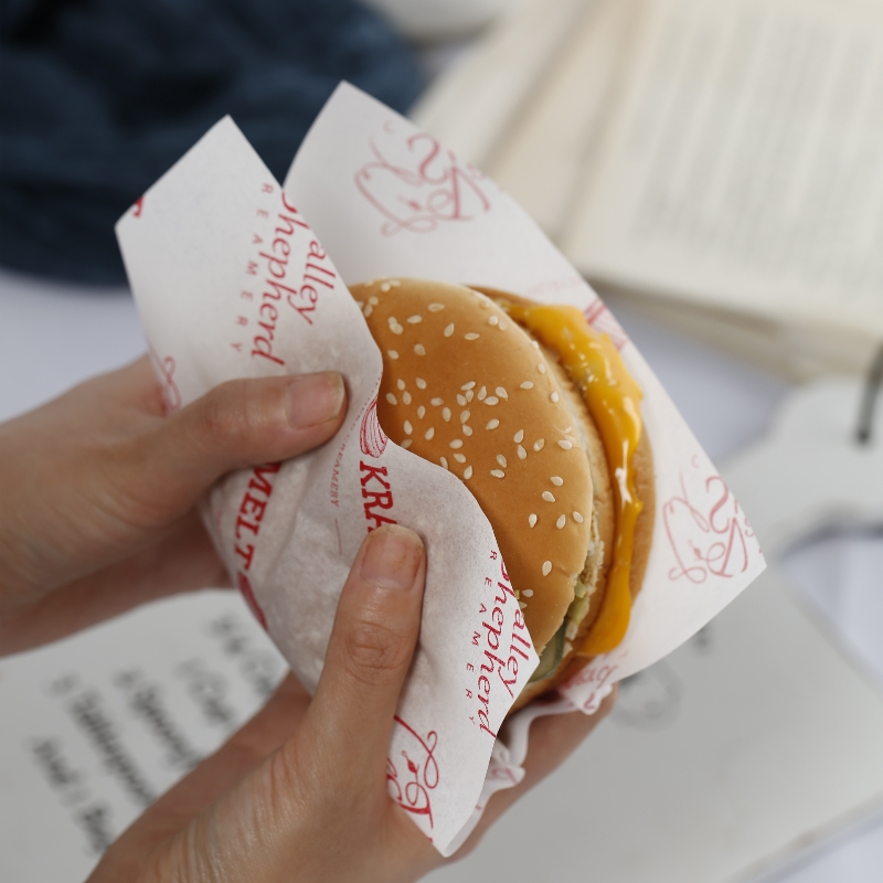 Kosgrade Wit Vetweerstandige Papier vir Hamburger Sandwytjies inpakking