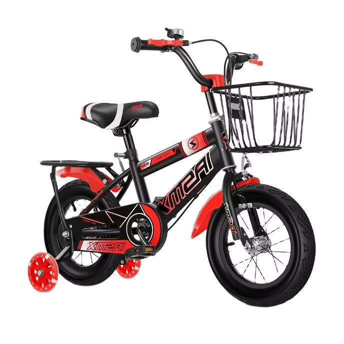 2025 Kinderfahrrad für Jungen und Mädchen im Alter von 2-9 Jahren, inklusive Stützräder, 12-18-Zoll-Räder für Kleinkinder