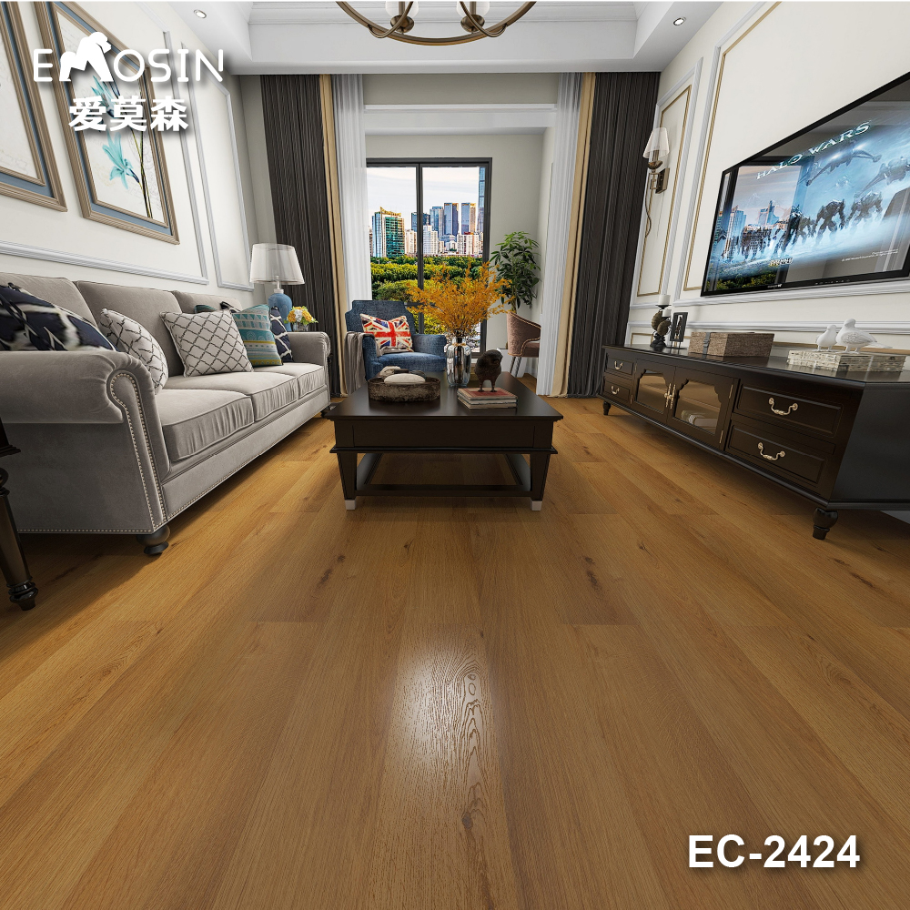 Luxury vinyl wood plank flooring