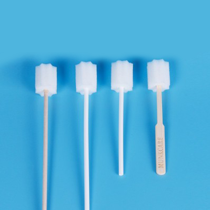 Hisopo Esponxoso Oral con Mango de Madeira Octogonal Branco