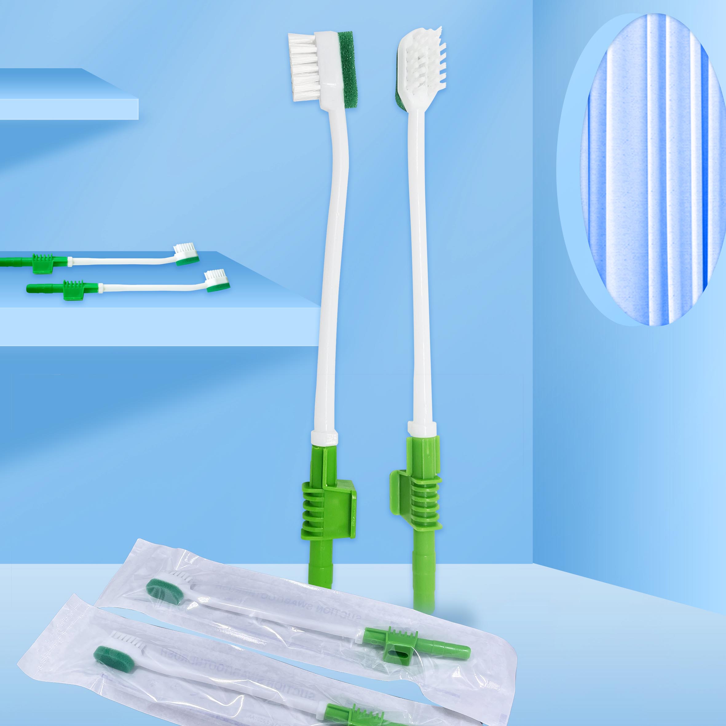 دندان مسواک یکبار مصرف با قابلیت مکش