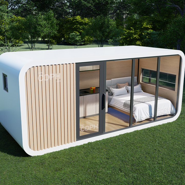 20ft modular prefab tiny homes container office portable apple home pod movable apple cabin