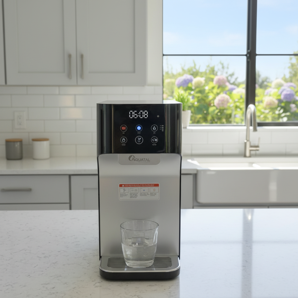 Жаңа дизайнды электрический суу көлдөрүчү RO системасы жары-сыйык пластик корпусу үй-бүтүнүк отелдө колдонулат жане заводтуу десктоп коюлушу