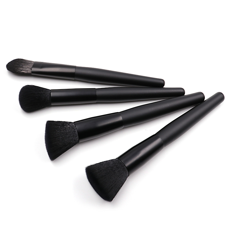 Black Makeup Brush with Dense Bristles for Precise Makeup RTS-001