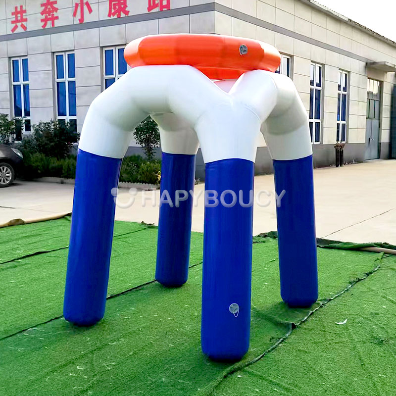Гигантска надуваема кошница за баскетбол спортни игри водонепропусклив PVC баскетболна кошница за игра