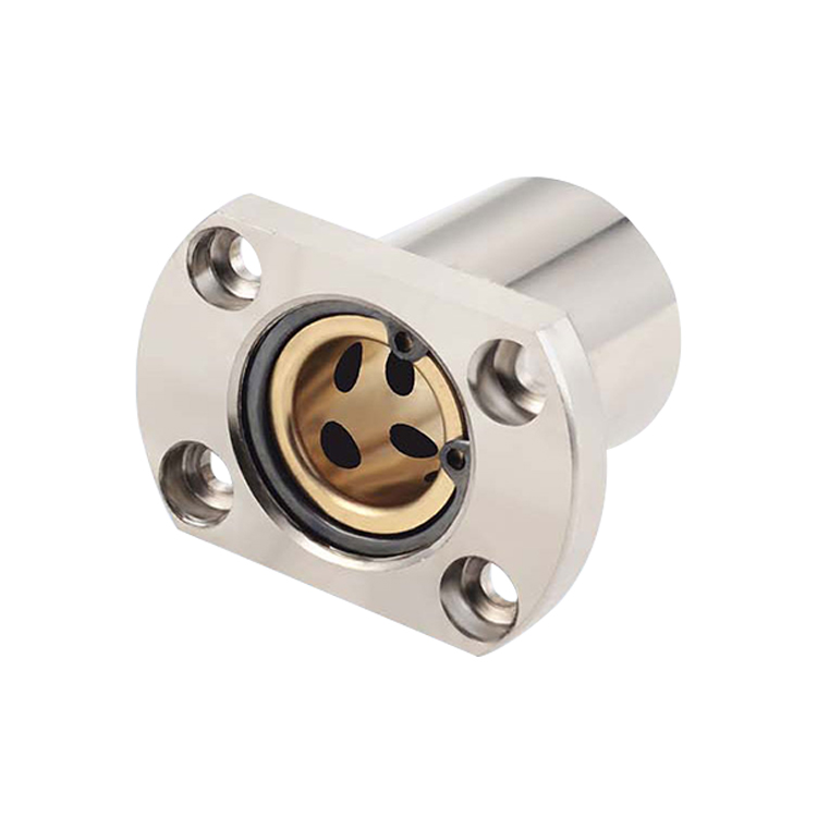 LMH Trimmed Flange Steel-Exterior-Copper-Interior Linear Bearing