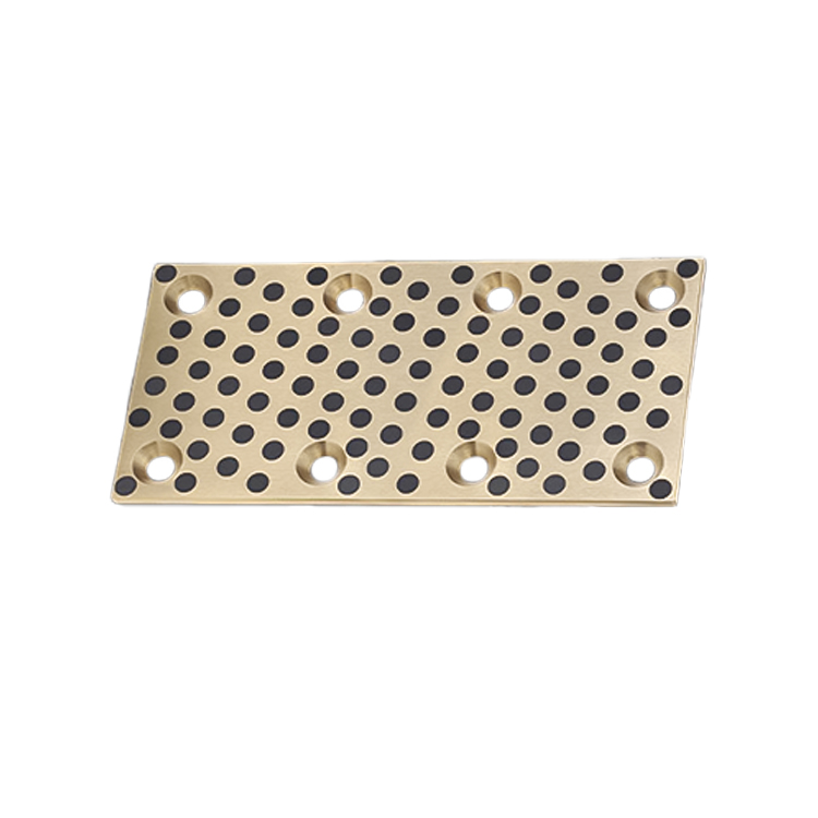STRLU Self-Lubricating Slide Plate Graphite Copper Plate Copper Slide Block