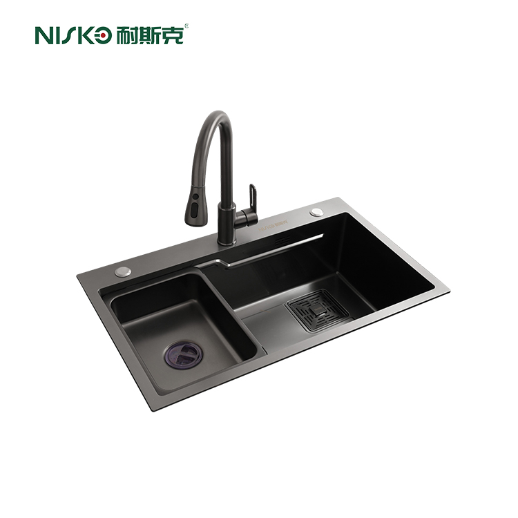 NISKO Single Bowl Stainless Steel Handmade Kitchen Sink