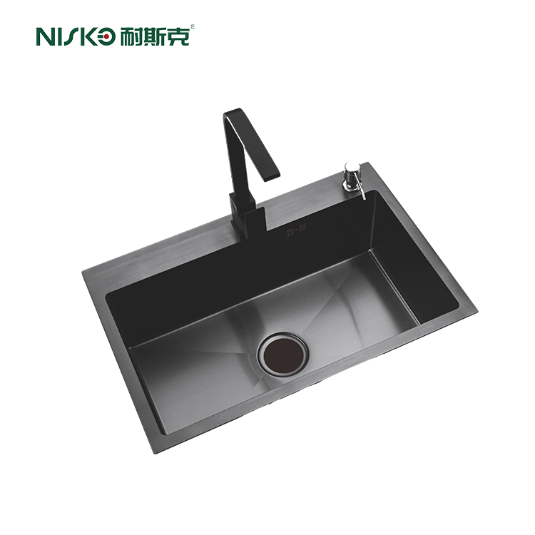 NISKO Workstation Single Bowl Stainless Steel Kitchen Sink Kit 