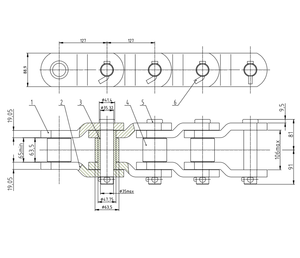 1605AAA Kadena ng Ingenyero PANG-MALAKAS NA KEDADANG PAGDRIWE