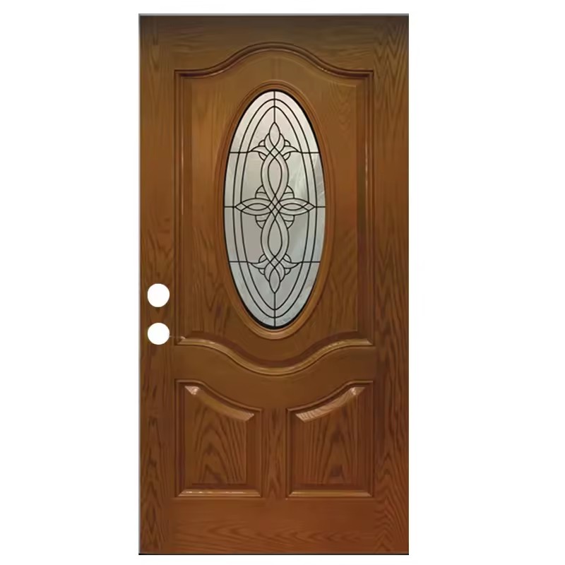 Faserglas-Außenvordertüren mit Glas