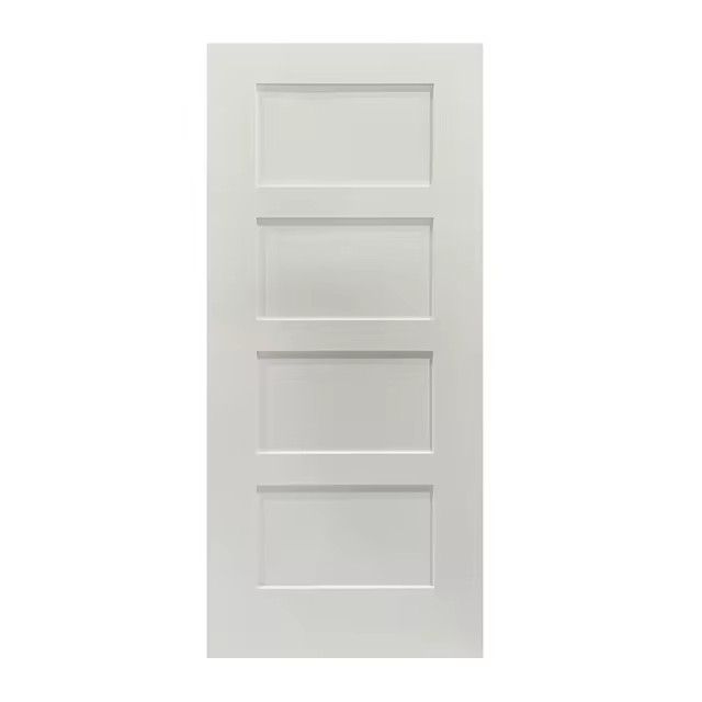 32x80 Modern 4-Panel-Faserglas-Außentür