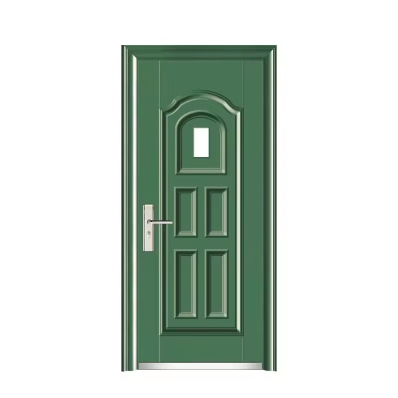 Portes d'école en acier avec fenêtres