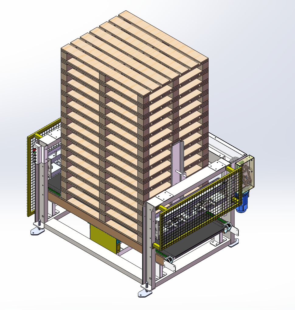 Automatic Pallet Dispenser and Pallet Palletizer,Auto Pallet Loading System,Wooden and Plastic Pallet Supply Machine