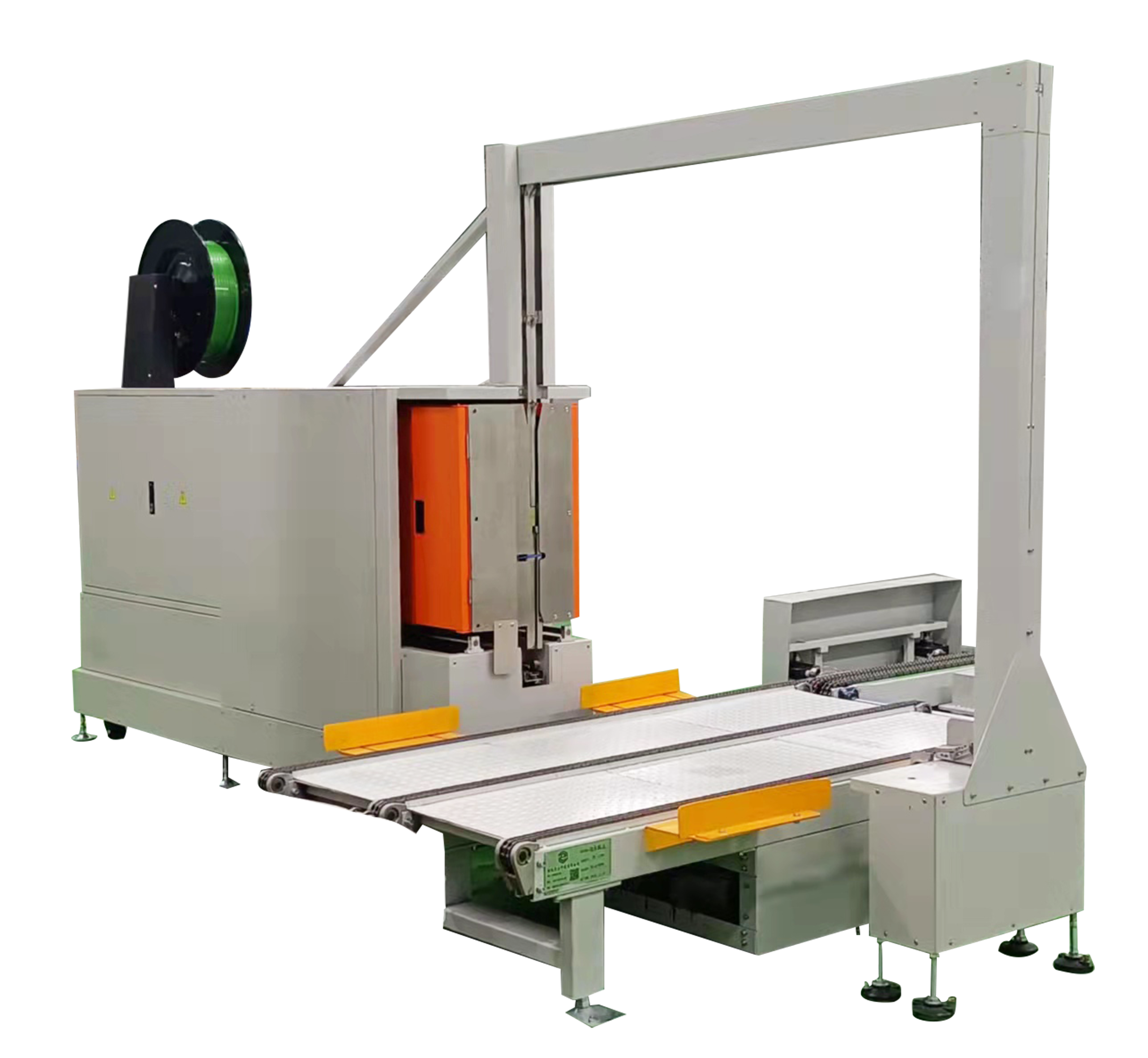 Fully Automatic Pallet Strapping Machine,Auto Pallet Strapping Machine For Superior Cargo Packing Solutions, Robotic Vertical Strapper Manufacturer, Beverage Food Drink Beer Tin Can Pallet Strapping Machine For Can Body Maker Factory Made In China