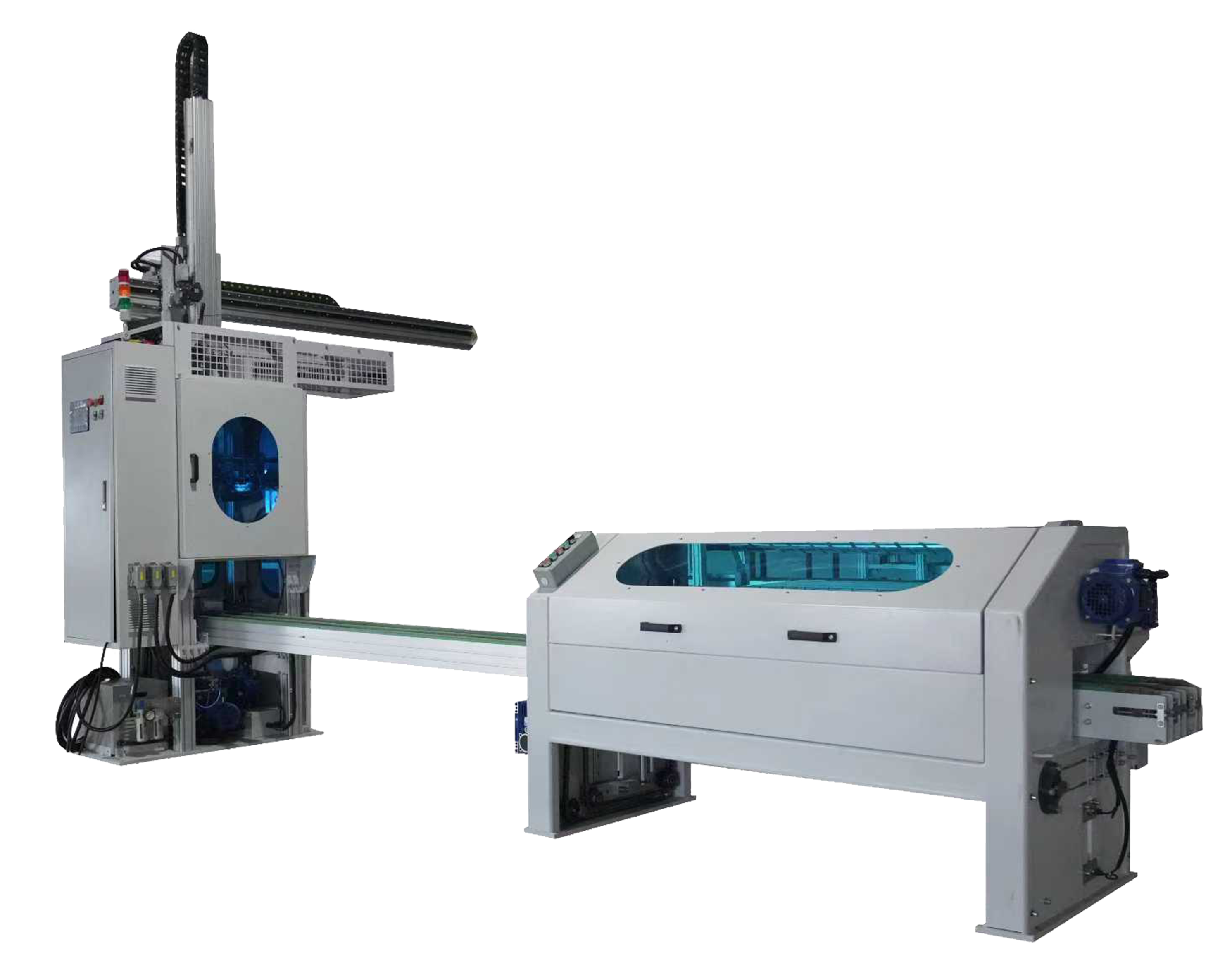 Auto Tinplate Sheet Feeder Machine (Adapter from Slitter to Welder), Canbody Tinplate Blank Sheet Transfer System for Automatic Welding Machine,Tin Can Making Machine Factory,Tin Can Making Equipment Supplier, Iron Sheet Handling Machine Manufacturer