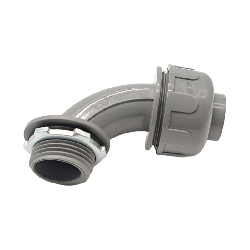 Non-metallic liquid tight Connector 90 degrees