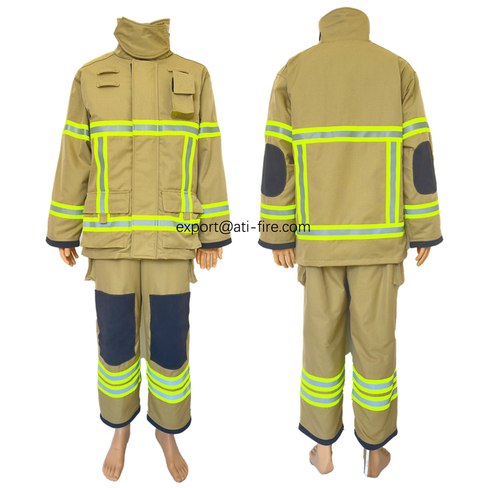 Pakaian Pemadam Kebakaran Gaya-9 RS9028, Perlengkapan Keluar Lapangan Tersertifikasi EN 469