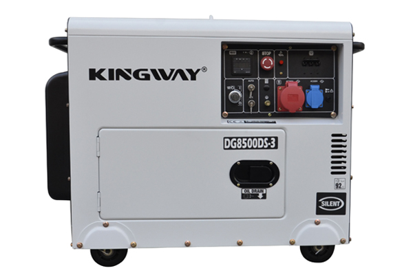 מولد דיזל נייד בשקט של 8KVA בכלי אחסון 5