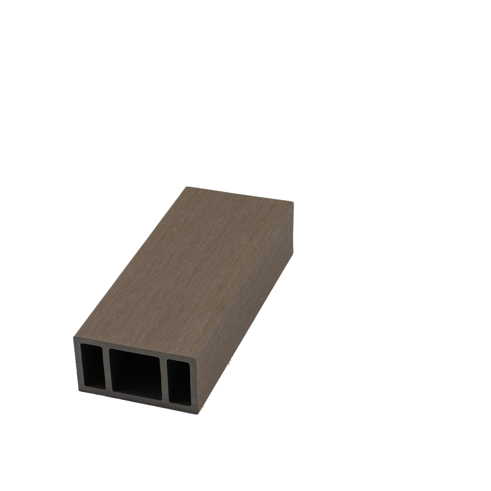 Co-extrusion WPC Hollow Composite Tube 100H53 - Railing Column for Exterior Decor