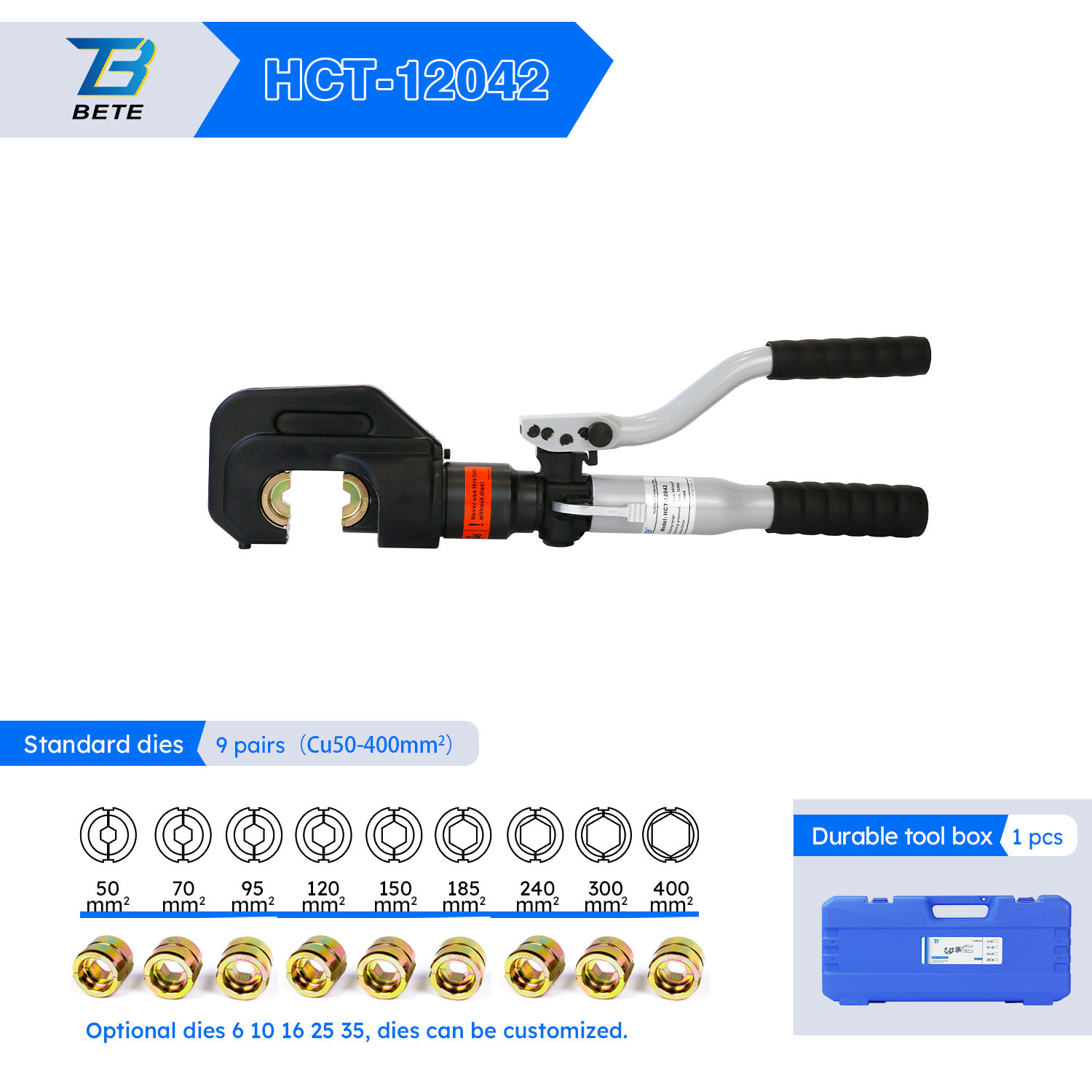 HCT-12042 Hand-operated Cable Crimping Tools 12t