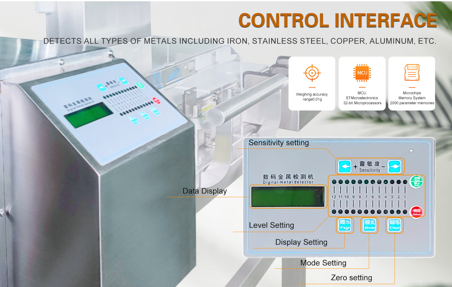 Metal Detecting & Weighing Machine factory